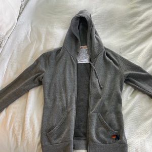 Aviator Nation Lightning Bolt Zip Up Hoodie